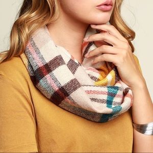 Plaid Infinity Scarf